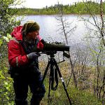 68 Tanja Kyykk_ Paul Eric Aspholm at waterfowl registration in  Pasvik2006.jpg